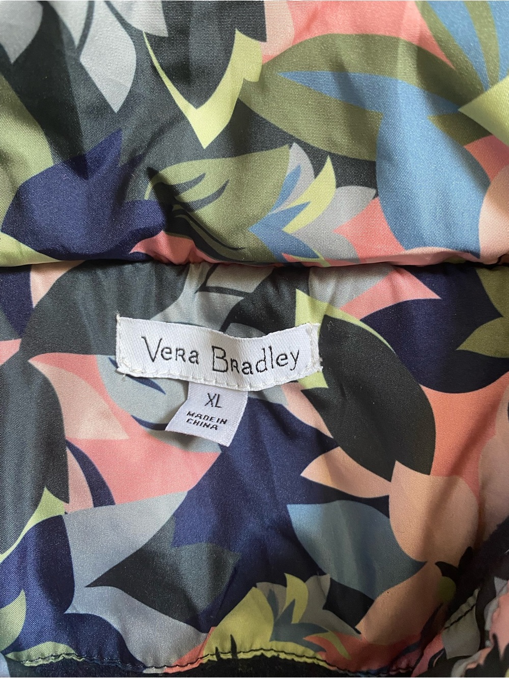 {Vera Bradley} Quilted Floral Puffer Vest - Picture 5 of 5